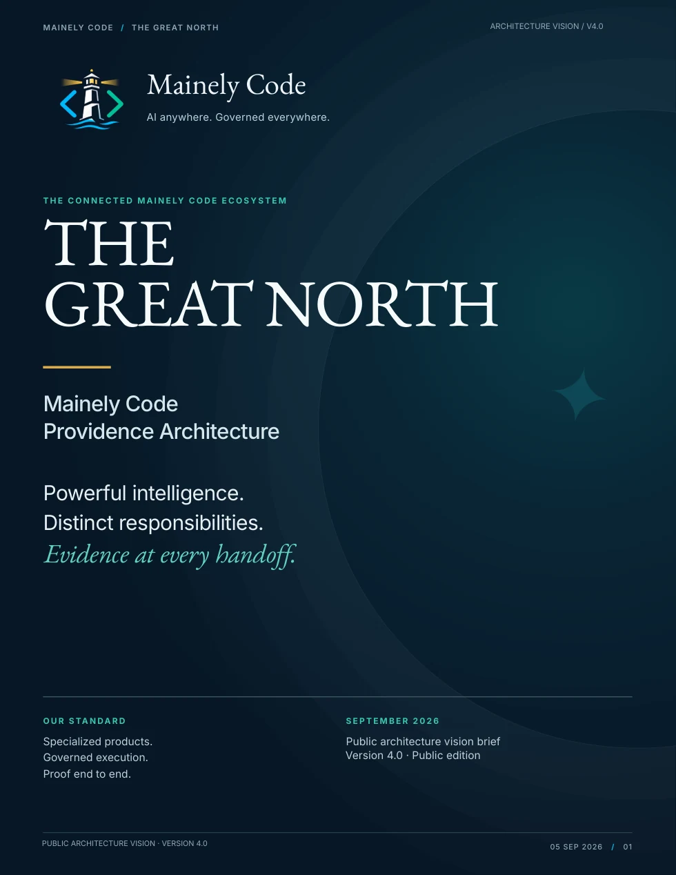 Cover of The Great North Architecture Vision Brief