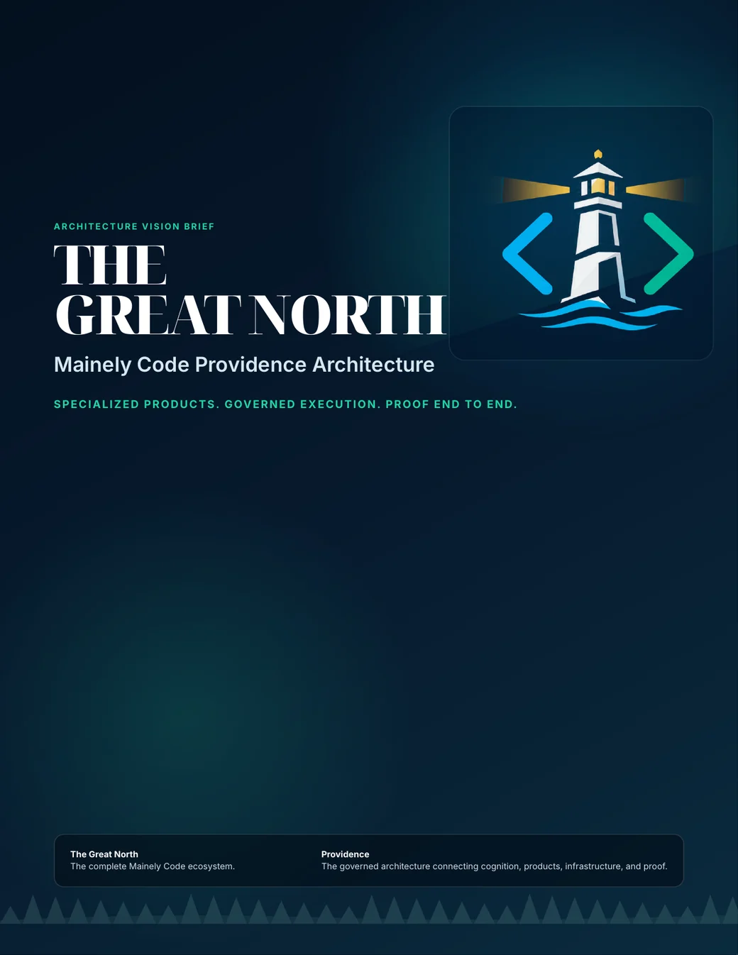 The Great North public architecture brief cover